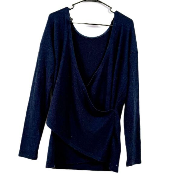 J. Crew Blue V-Neck Sweater with Long Sleeves - Picture 1 of 4